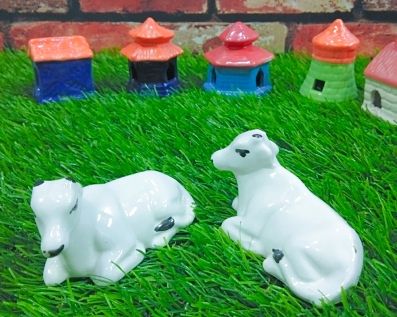 ceramic cow miniature